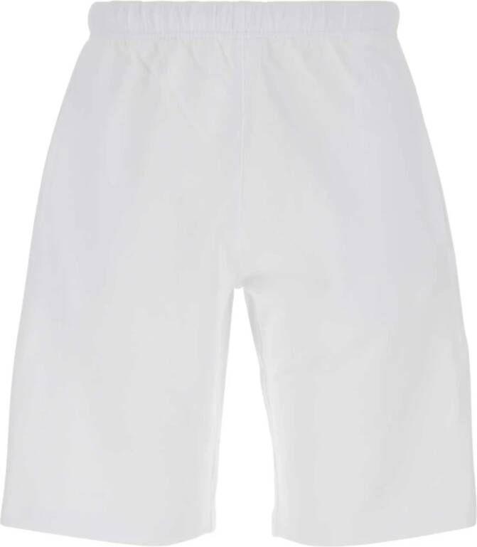 Kenzo Witte Bermuda Shorts van Stretchkatoen White Heren