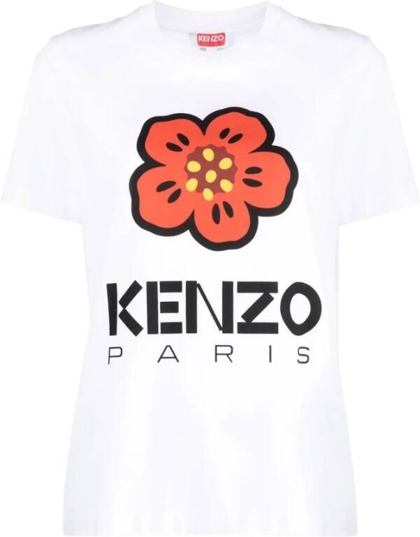 Kenzo Boke Flower-print T-shirt White Dames
