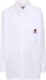 Kenzo Witte Oversized Damesblouse White Dames - Thumbnail 1