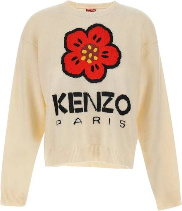 Kenzo Witte Paris Sweaters Stijlvolle Toevoeging aan je Garderobe Wit Dames