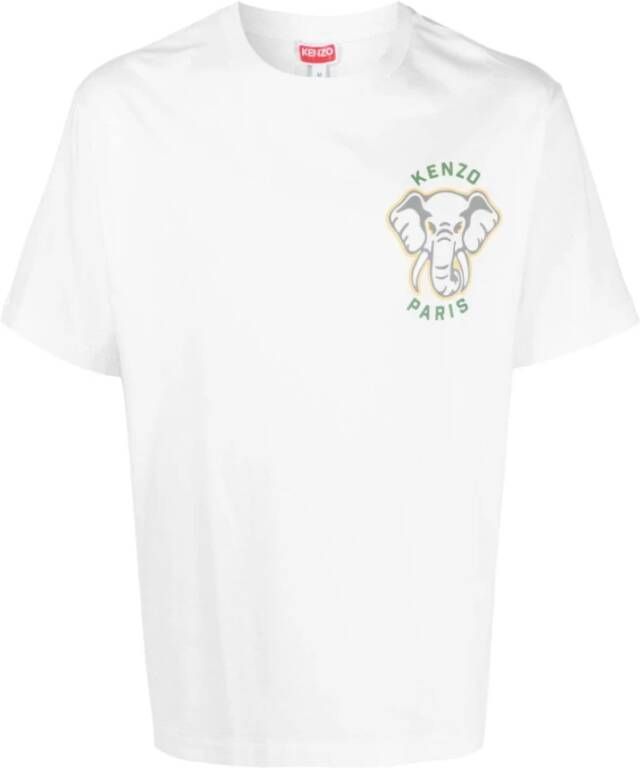 Kenzo Witte T-shirts & Polos voor heren Aw23 Wit Heren