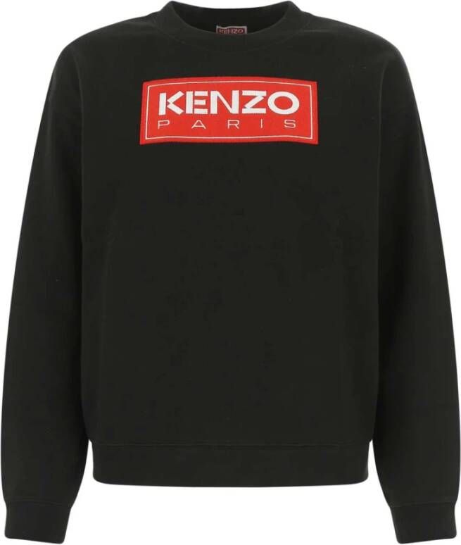 Kenzo Zwart katoen oversize sweatshirt Zwart Dames