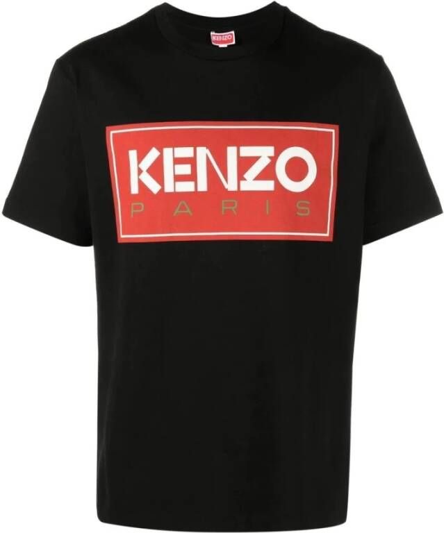 Kenzo Trendy Retro Stijl T-shirts en Polos Black Heren