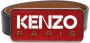 Kenzo Zwart Logo Plaque Leren Riem Zwart Heren - Thumbnail 1