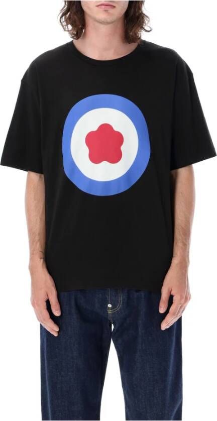 Kenzo Zwart Oversized T-Shirt met Logo Zwart Heren