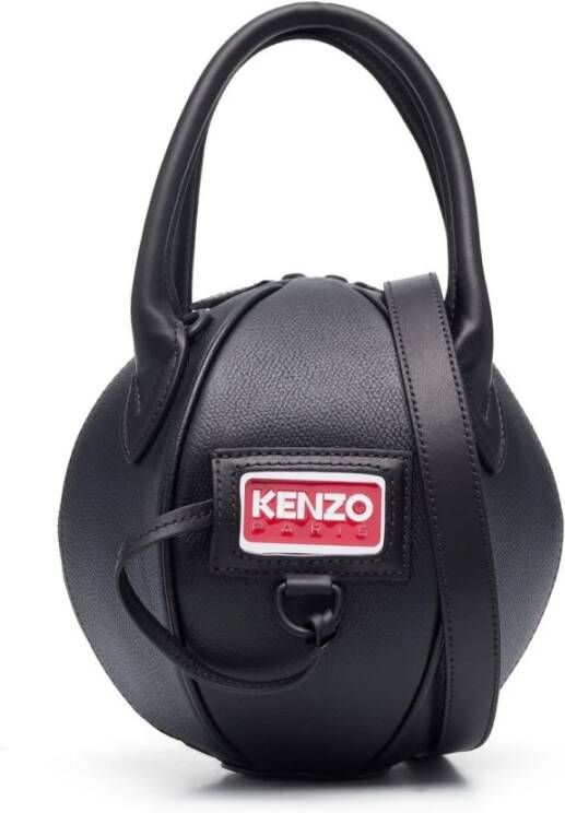 Kenzo Zwarte balvormige tote tas Zwart Dames
