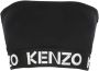Kenzo Zwarte Crop Top met Logo Detail Zwart Dames - Thumbnail 1
