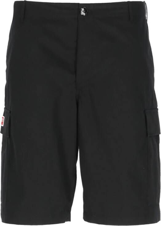 Kenzo Zwarte Katoenen Bermuda Shorts voor Heren Zwart Heren