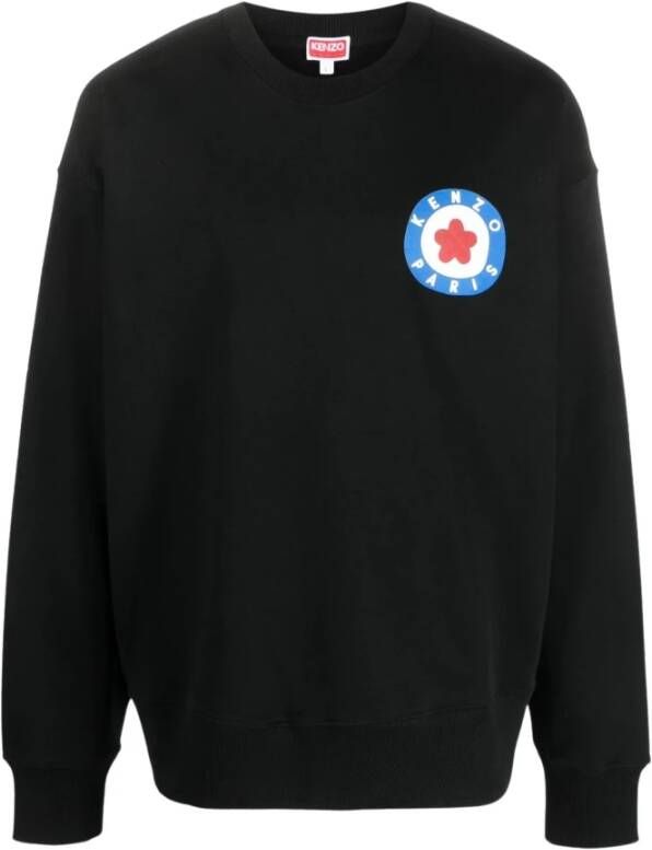 Kenzo Zwarte Katoenen Sweatshirt met Iconisch Logo Zwart Heren