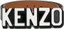 Kenzo Zwarte Leren Riem met Logo Gesp Zwart Heren - Thumbnail 1