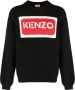 Kenzo Zwarte Logo Intarsia Pullover Black Heren - Thumbnail 1