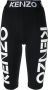 Kenzo Zwarte Logo Print Hoge Taille Lange Shorts Zwart Dames - Thumbnail 1