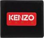 Kenzo Zwarte Leren Portemonnee met Bi-fold Ontwerp en Logo Print Zwart - Thumbnail 1