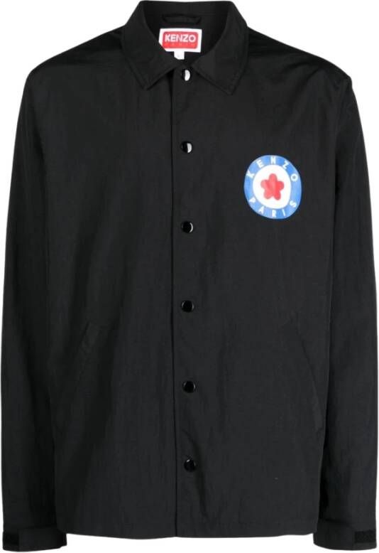 Kenzo Zwarte Shirtjas met Logo-Print Black Heren