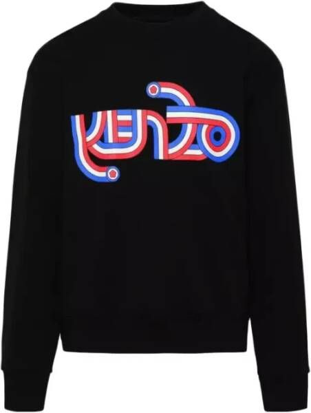 Kenzo Zwarte Sweaters Felpa Girocollo Black Heren