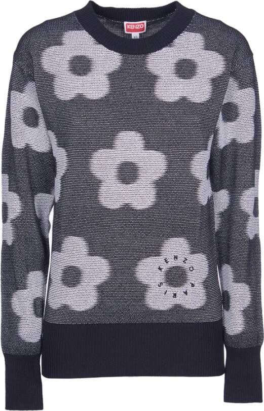 Kenzo Zwarte Sweaters met Pinafore Metalen Detail Zwart Dames