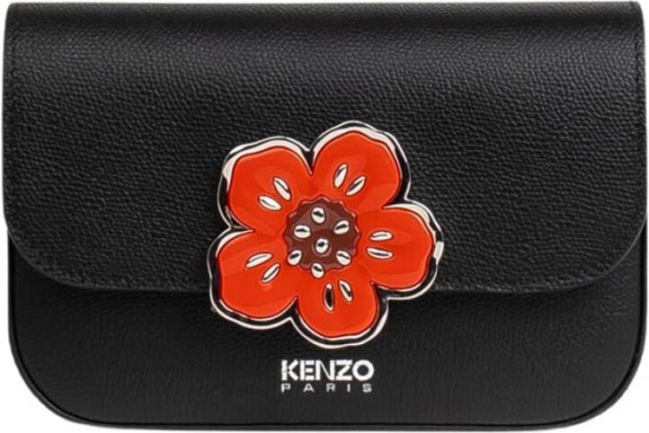 Kenzo Zwarte Tas met Rood Logo Zwart Dames