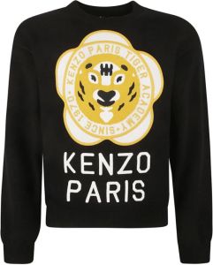 Kenzo Zwarte Tiger Academy Sweaters Zwart Heren