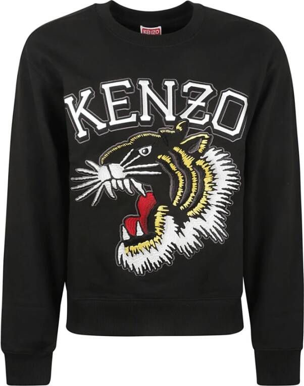 Kenzo Zwarte Tiger Varsity Sweaters Black Heren
