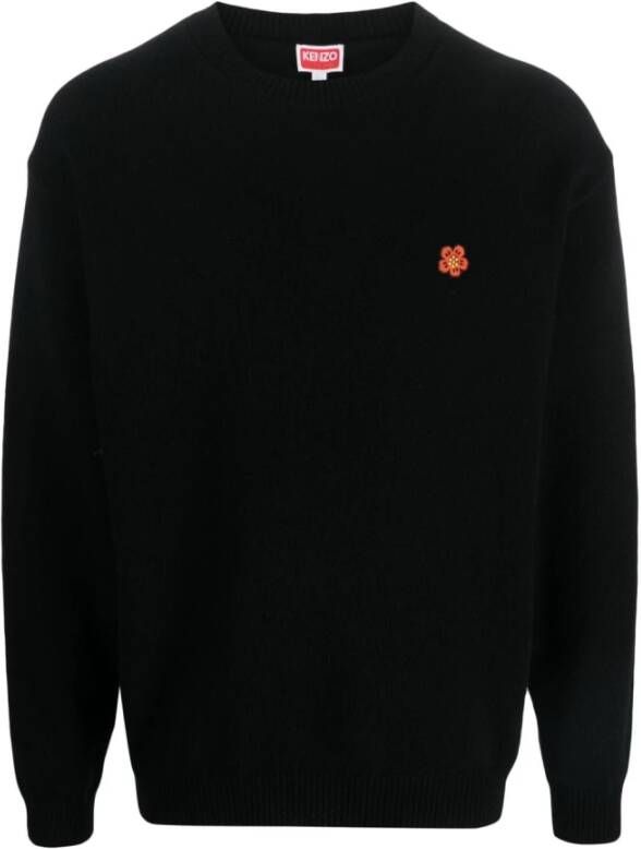 Kenzo Zwarte Wollen Sweatshirt Stijlvol en Comfortabel Zwart Heren