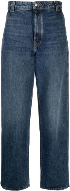 Khaite Wijde pijp jeans met vintage wassing Blue Dames