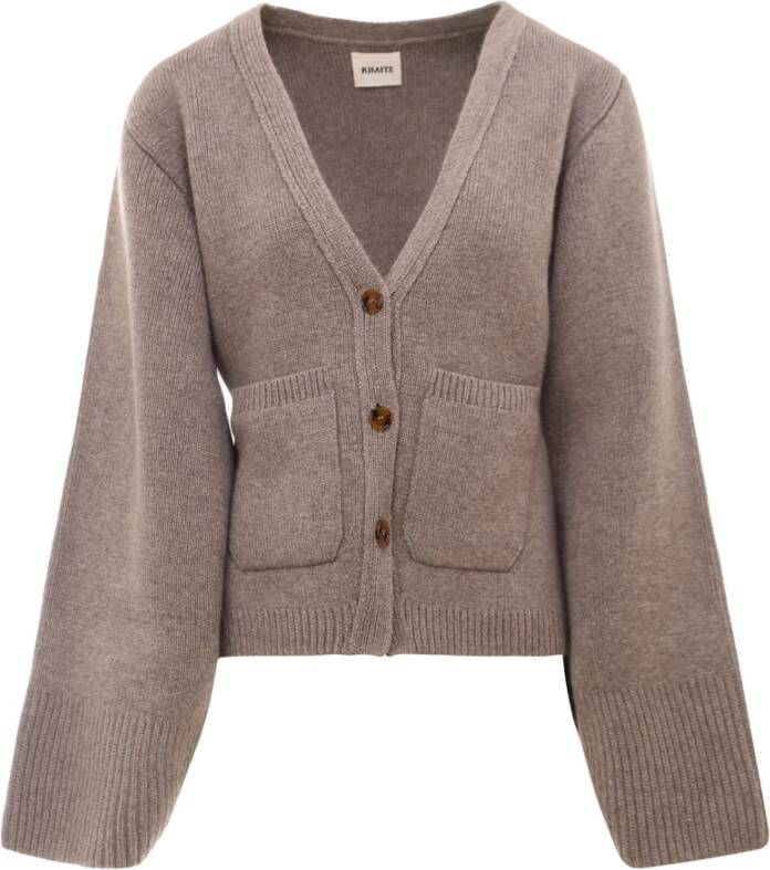 Khaite Luxe Cashmere Cardigan Beige Dames