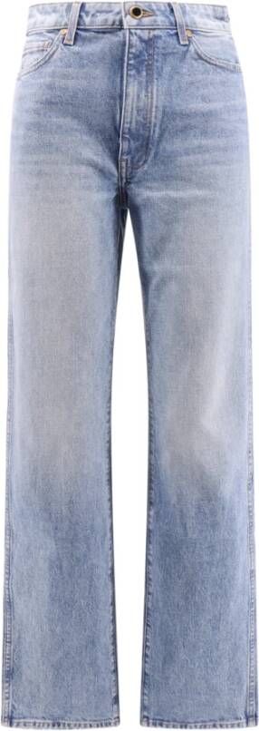 Khaite Standaard Numerieke Katoenen Jeans Blauw Dames