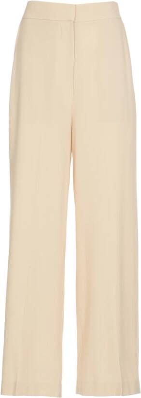 Khaite Wide Trousers Beige Dames