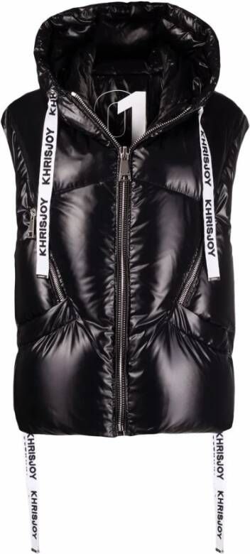 Khrisjoy Bk01 Black Piumino Vest Stijlvolle Elegantie Zwart Dames