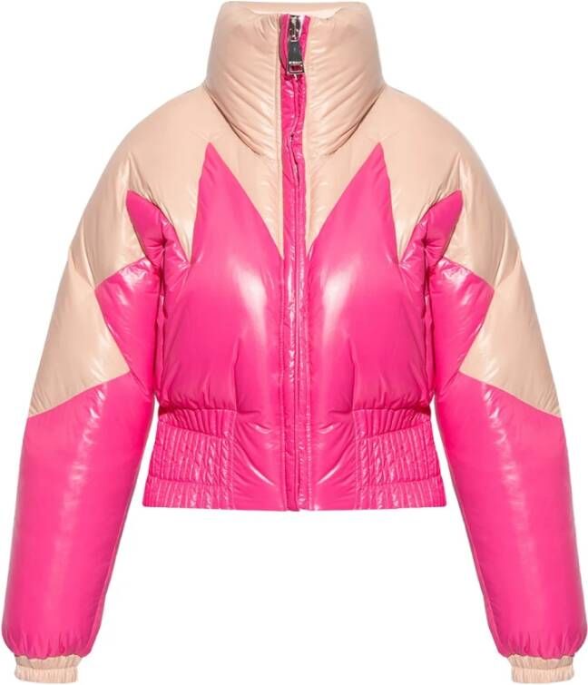 Khrisjoy Down jacket with standing collar Roze Dames