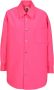 Khrisjoy Flamingo Oversize Shirt met Clic Kraag Roze Dames - Thumbnail 1