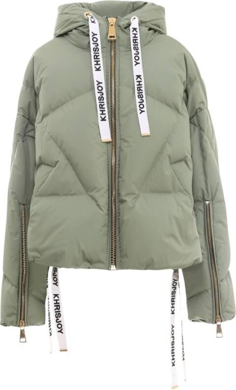 Khrisjoy Groene Aw23 Donsjas voor Dames Groen Dames