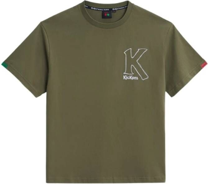 Kickers Big K T-shirt Lifestyle Katoen Green Heren