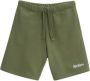 Kickers Katoen Lifestyle Fleece Shorts Green Heren - Thumbnail 1