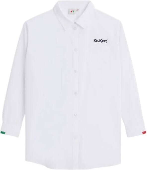 Kickers Lange mouw overhemdjurk White Heren
