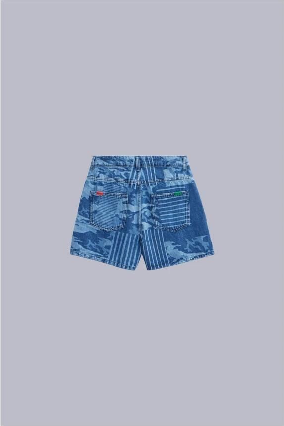 Kickers Lifestyle Katoenen Short Blue - Foto 2