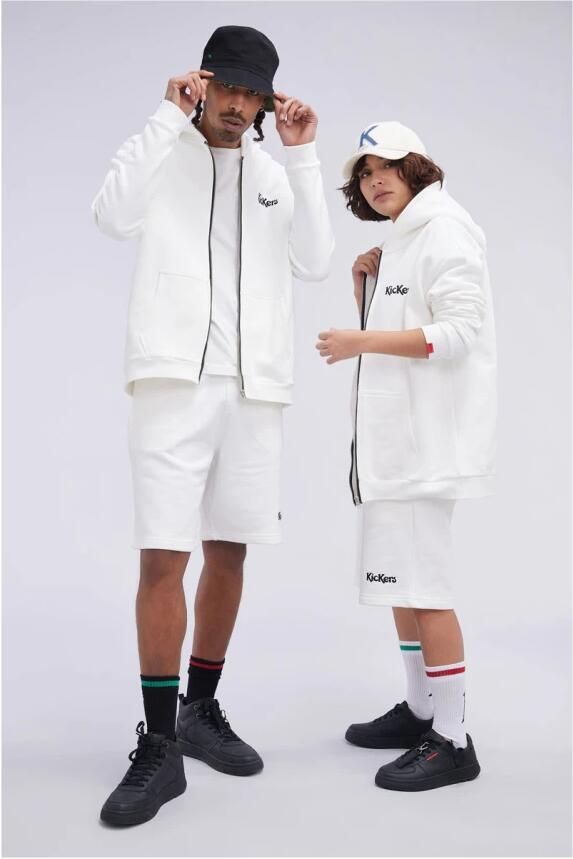 Kickers Zip Up Hoodie Beige Unisex