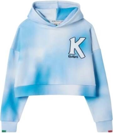 Kickers Organic Big-k Crop Hoodie Blauw