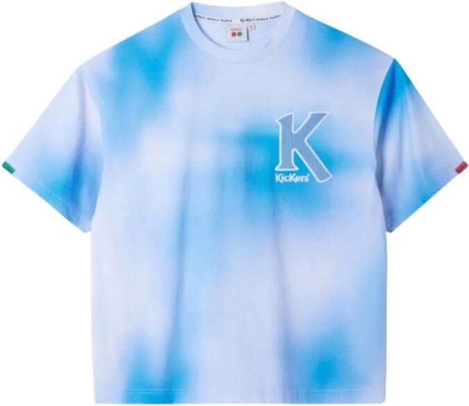 Kickers Organic Big-k Tshirt Blauw Unisex