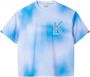 Kickers Organic Big-k Tshirt Blauw Unisex - Thumbnail 1