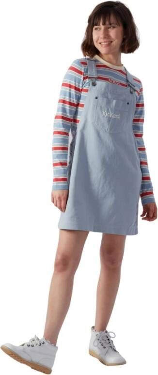 Kickers Pinafore Dress Blauw Dames