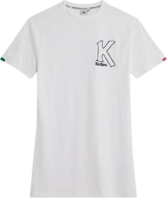 Kickers Katoenen T-shirt Jurk Beige Unisex