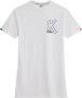 Kickers Katoenen T-shirt Jurk Beige Unisex - Thumbnail 1