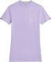 Kickers Katoen T-shirt Jurk Lifestyle Stijl Purple Dames - Thumbnail 1
