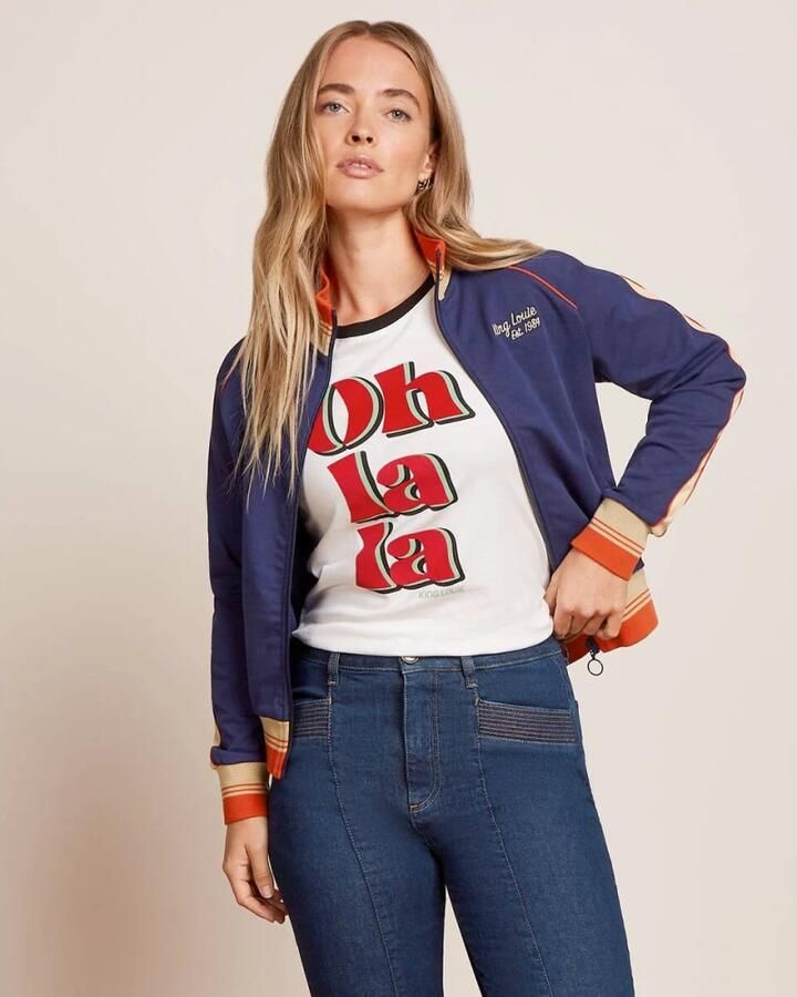 King louie Lila Daytona Sweat Vest Blue Dames - Foto 3