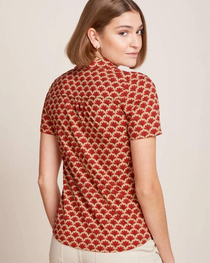 King louie Maisie korte mouw blouse Red Dames - Foto 6