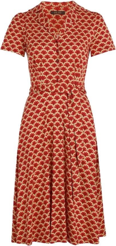 King louie Sheeva Jurk Touche Red Dames
