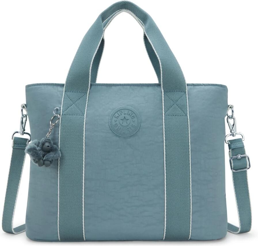 Kipling Lichtgewicht Schoudertas met Meerdere Zakken Green Dames