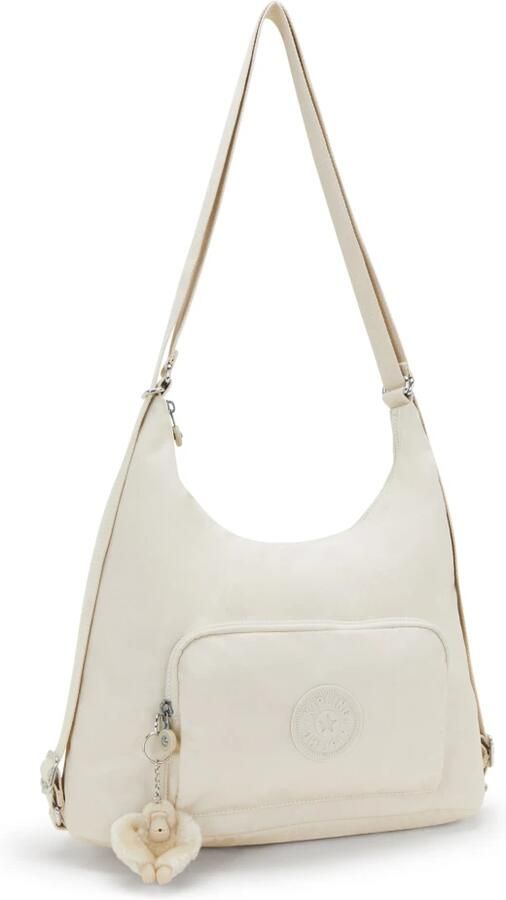 Kipling Omzetbare schoudertas met meerdere zakken White Dames