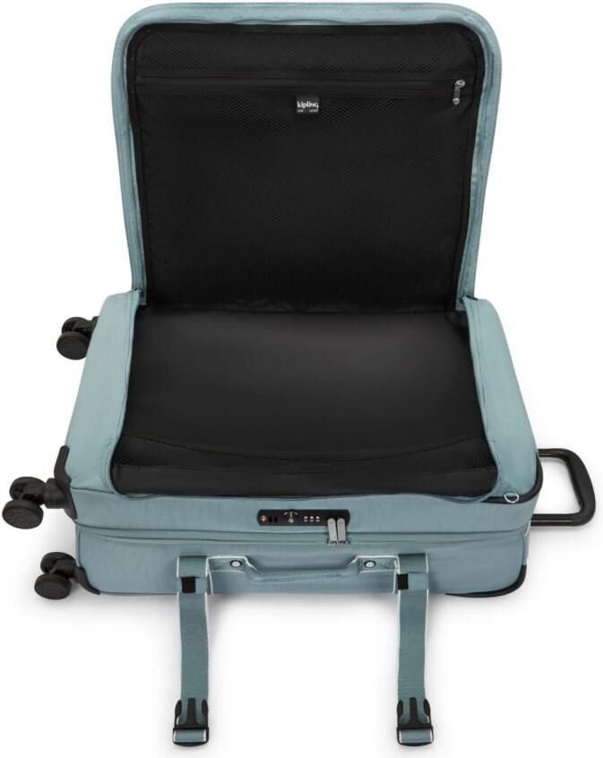 Kipling Spontane Trolley met 4 Wielen Green Unisex - Foto 3